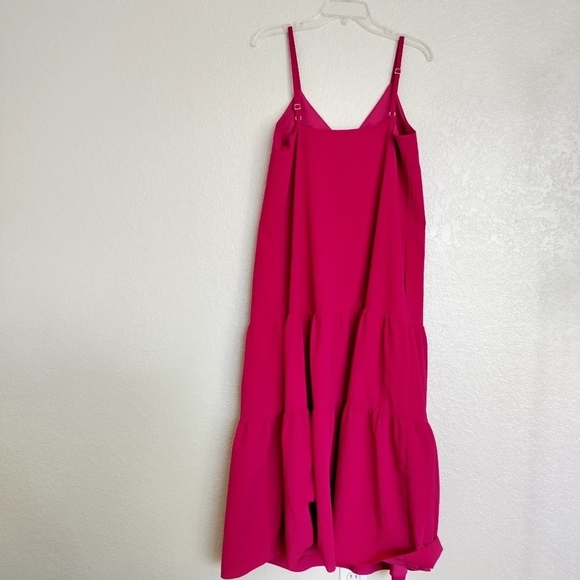 Ted Baker London Luaan Button Through Cami Dress Fuchsia sz 3/ L - Picture 8 of 10